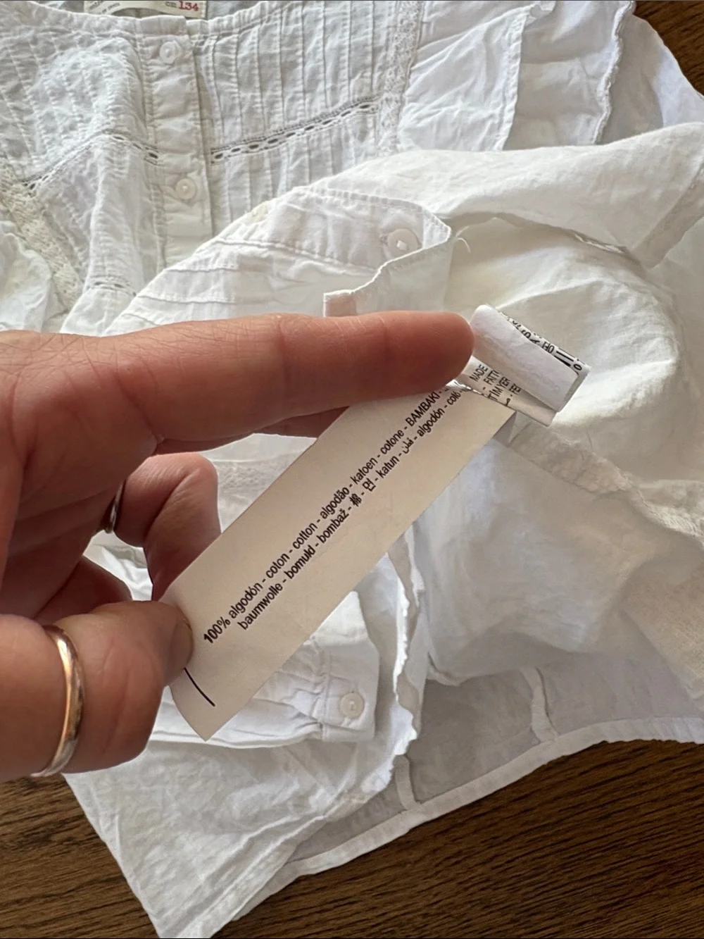 Zara lightweight white